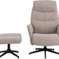 Sessel London Stahl/Textil, Beige - MEGART