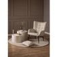 Sessel Redding Stahl/Textil, Beige - MEGART