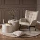 Sessel Redding Stahl/Textil, Beige - MEGART