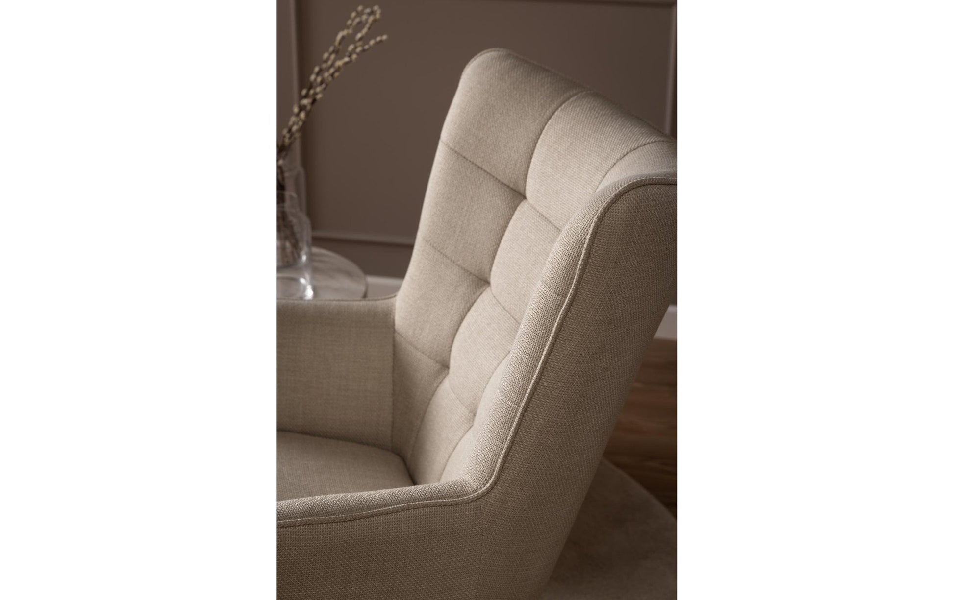 Sessel Redding Stahl/Textil, Beige - MEGART