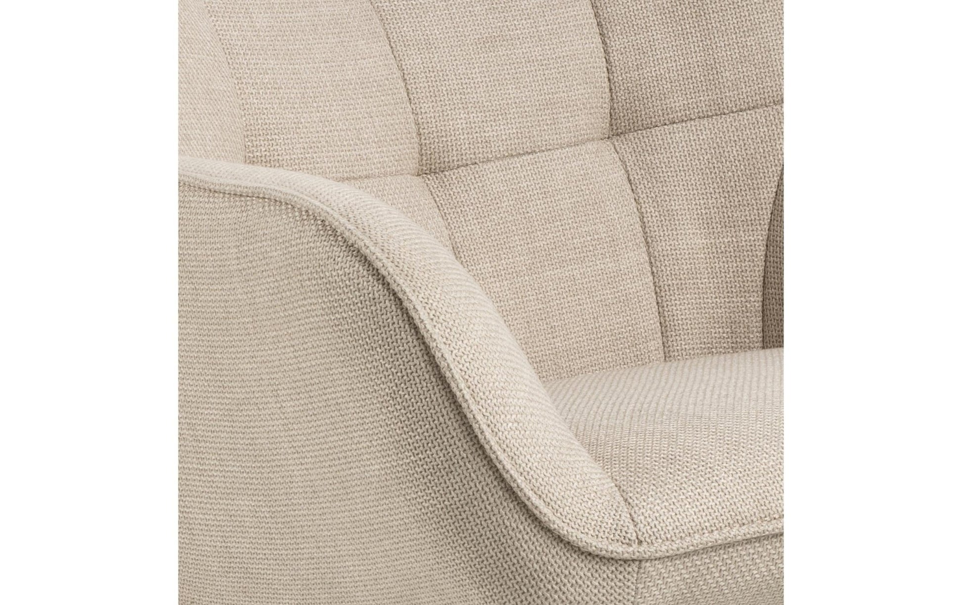 Sessel Redding Stahl/Textil, Beige - MEGART