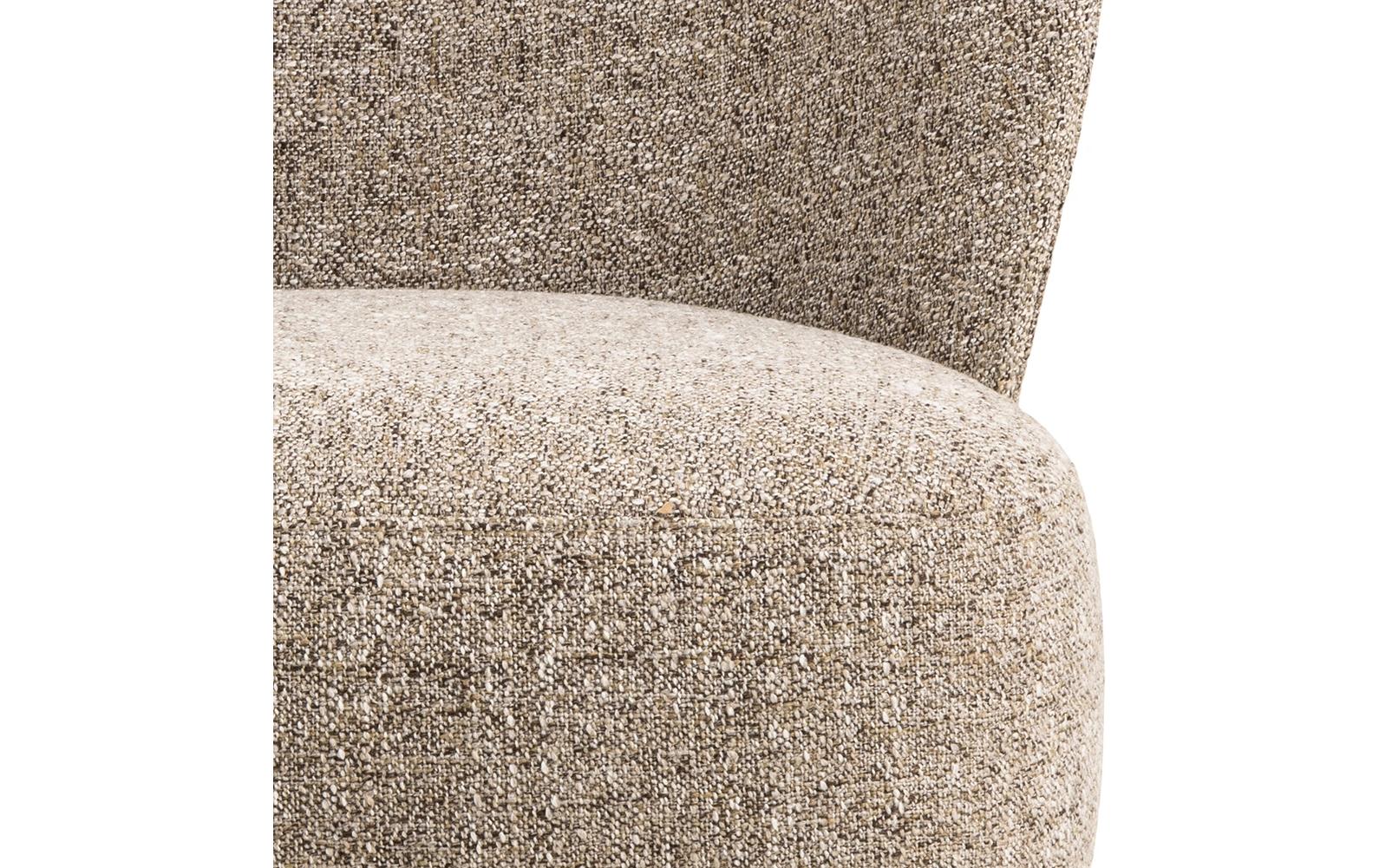 Sessel Elmont Eiche/Stahl, Beige - MEGART