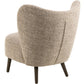 Sessel Elmont Eiche/Stahl, Beige - MEGART