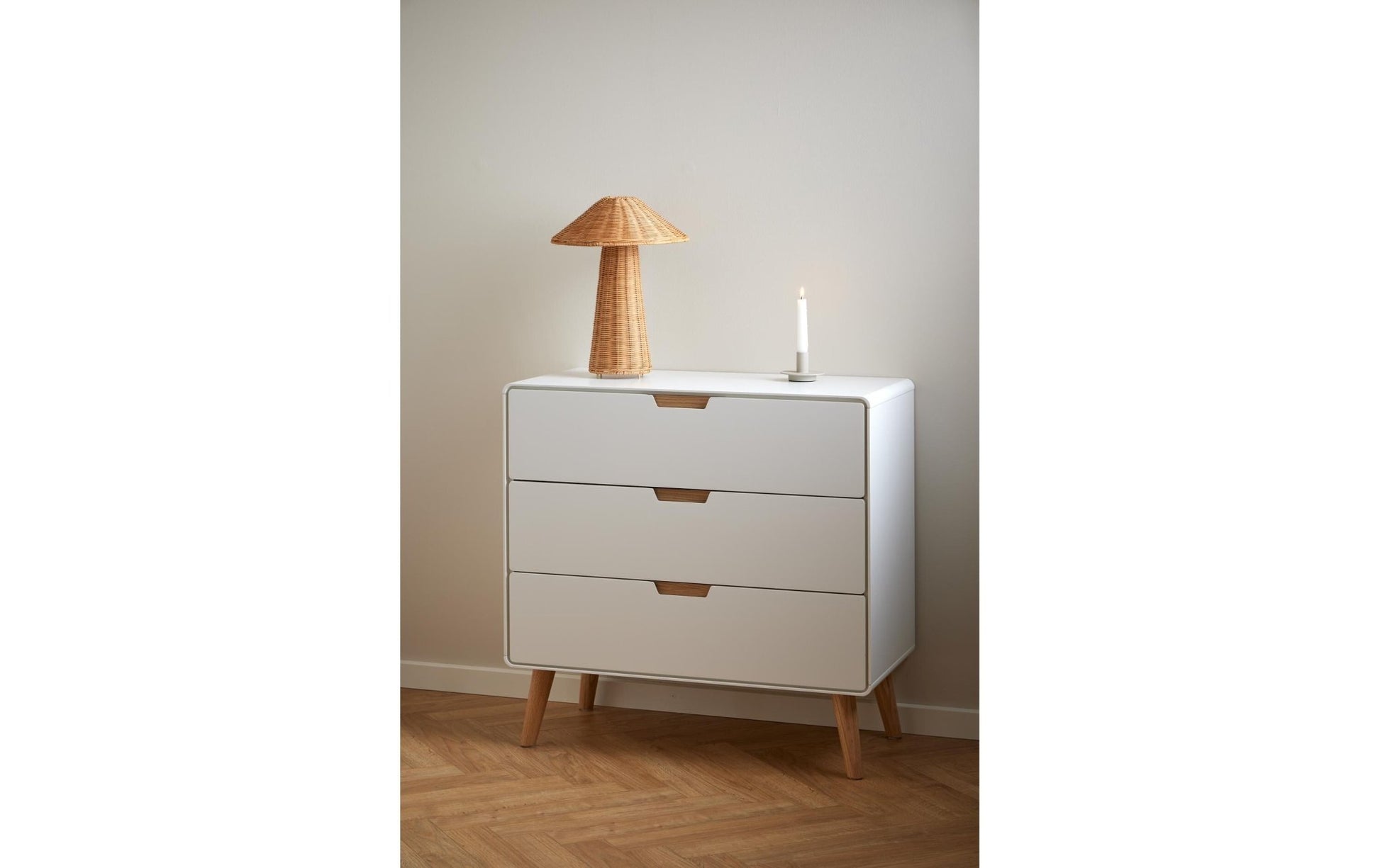 Kommode Lowell 80 x 80 cm, Weiss - MEGART
