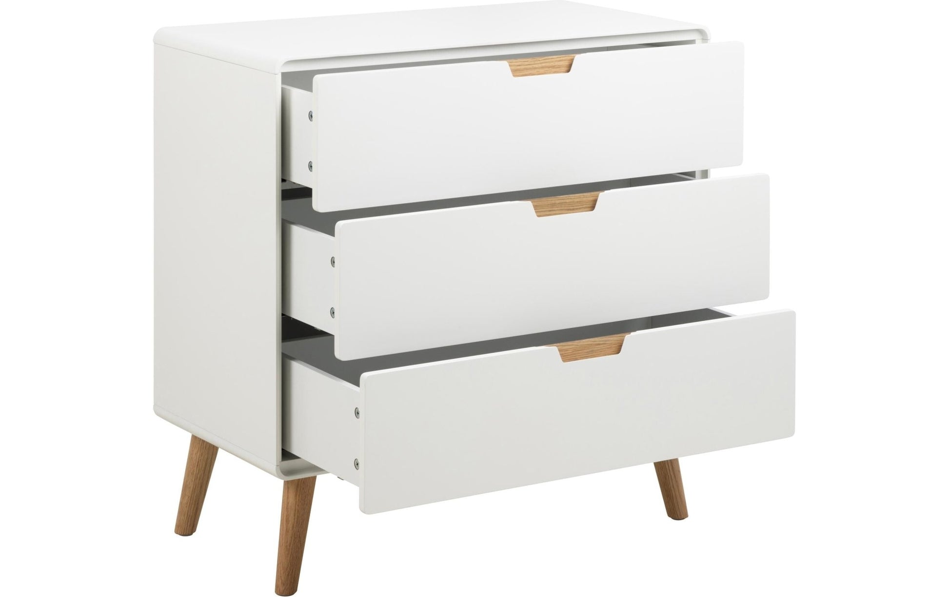 Kommode Lowell 80 x 80 cm, Weiss - MEGART