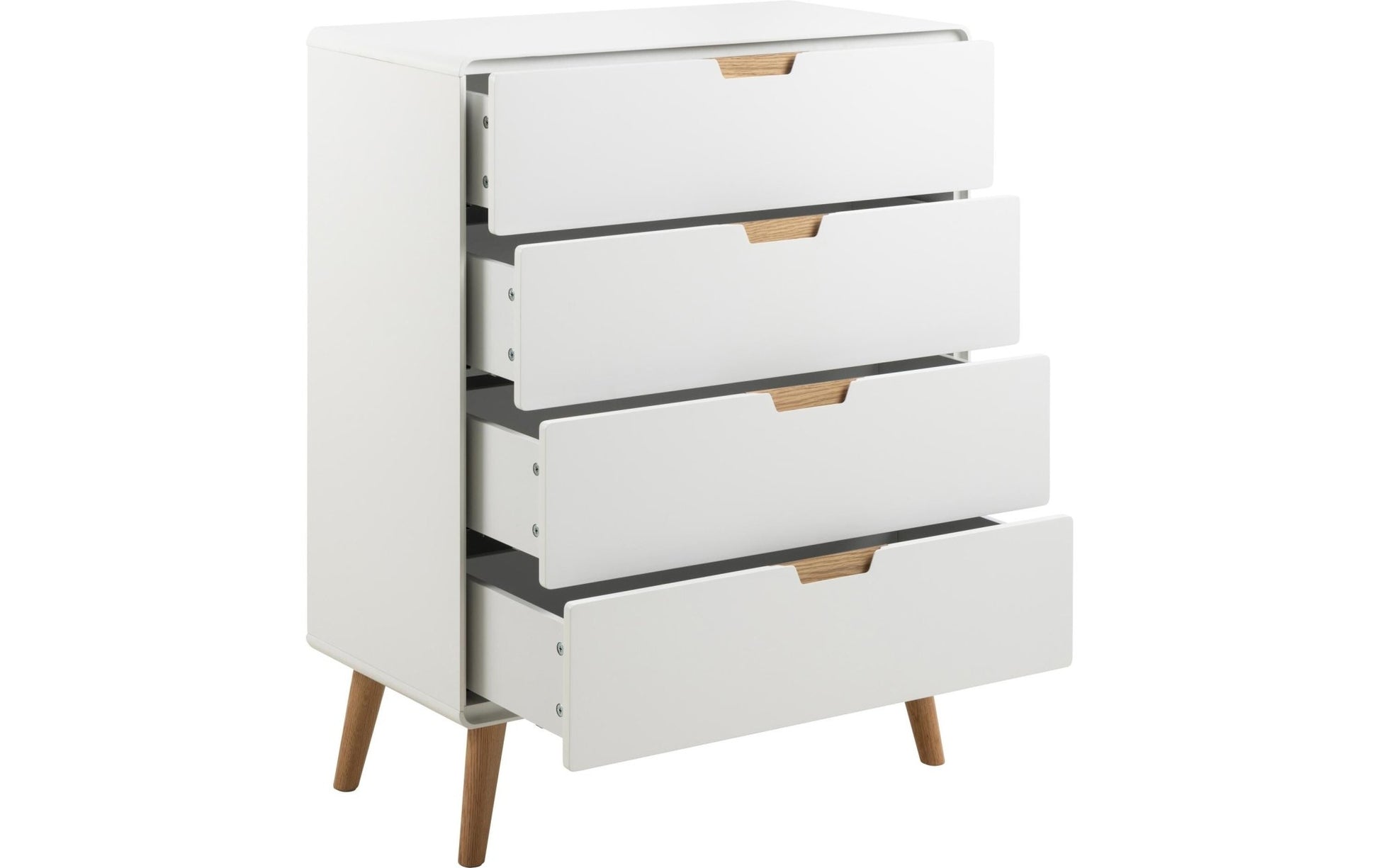 Kommode Lowell 80 x 100 cm, Weiss - MEGART