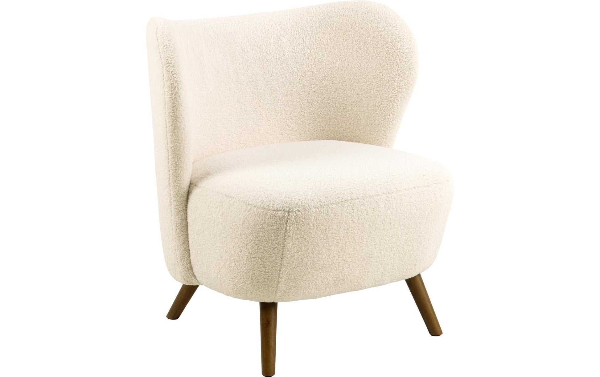 Sessel Crosby Holz/Textil, Cream - MEGART