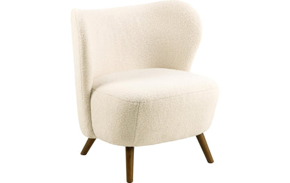 Sessel Crosby Holz/Textil, Cream - MEGART