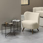 Sessel Crosby Holz/Textil, Cream - MEGART