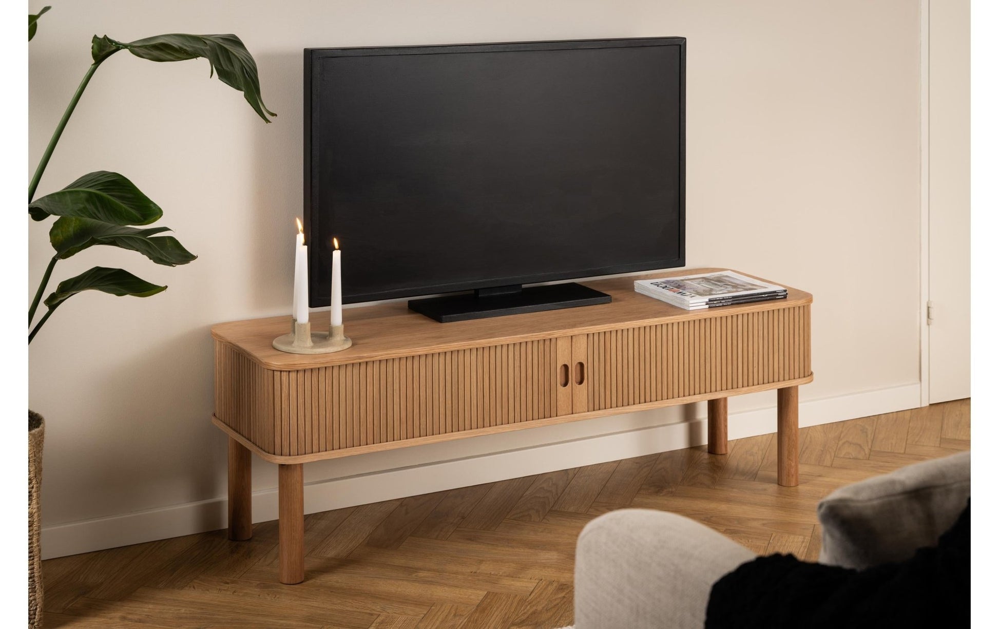 TV - Möbel Langley 140 x 40 cm, Braun - MEGART