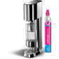 Wassersprudler Enso mit Quickconnect und Flasche Silber - MEGART