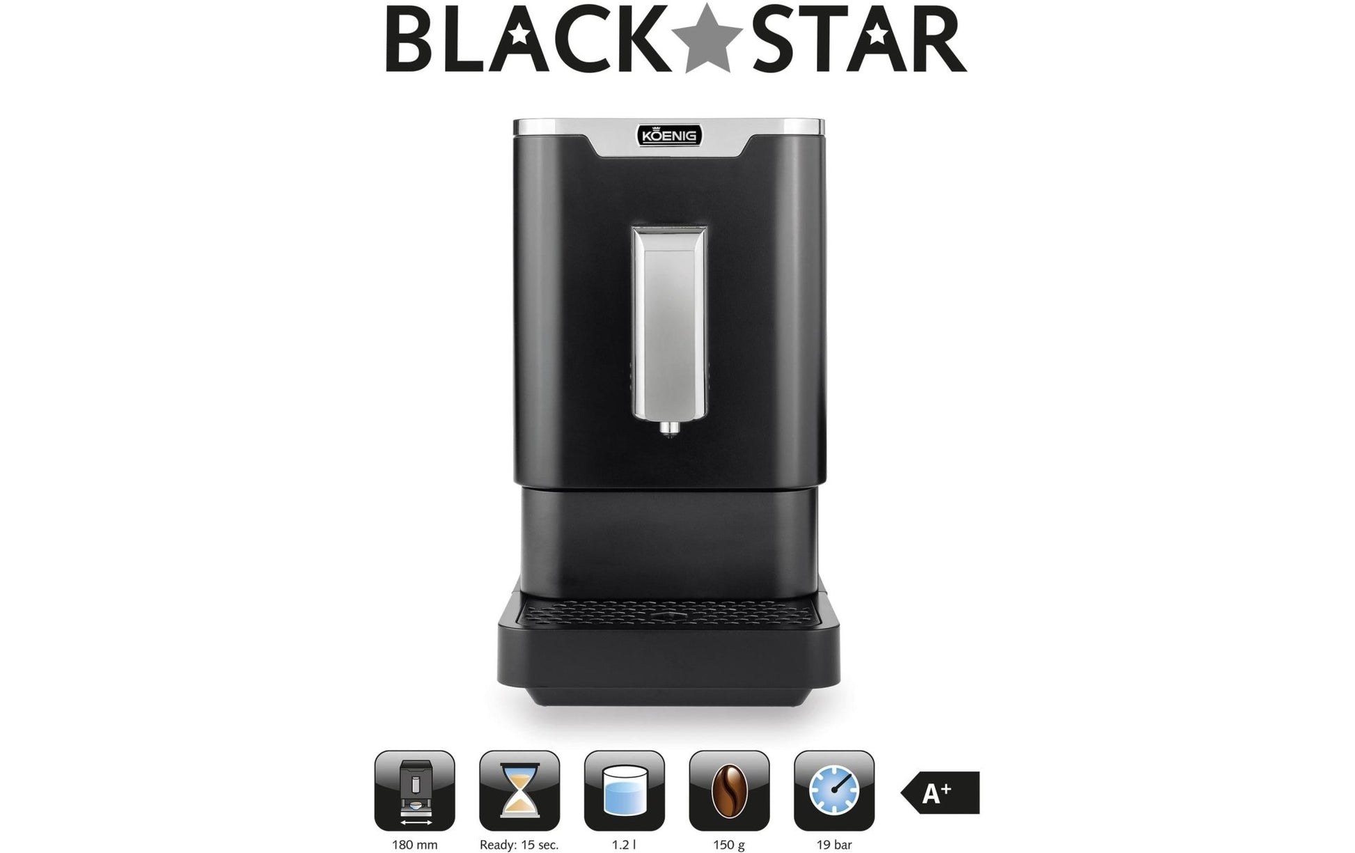 Kaffeevollautomat Black Star Schwarz - MEGART