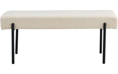 Sitzbank Swindon 100 x 42.5 cm, Weiss - MEGART