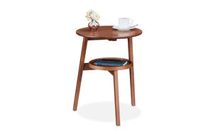 Beistelltisch mit 2 Ablagen 60 x 47 cm, Braun