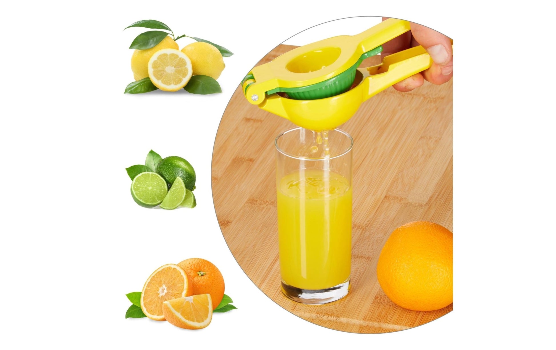 Zitruspresse manuell 2 in 1 Gelb - MEGART