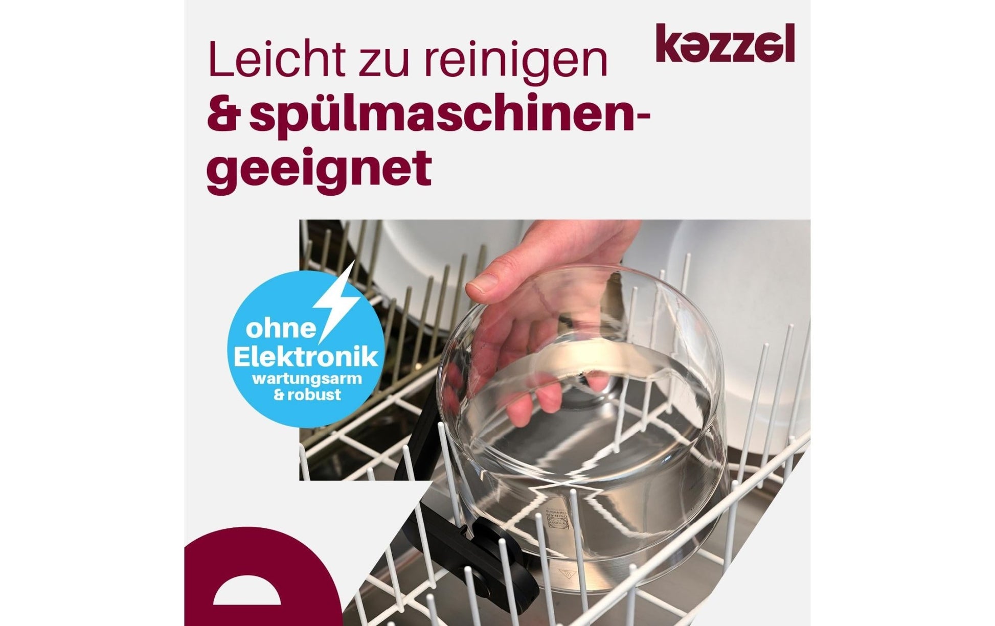 Wasserkocher Induktiv 1.5 l, Transparent - MEGART