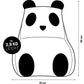 Sitzsack Panda 180 L, 75 x 65 cm - MEGART