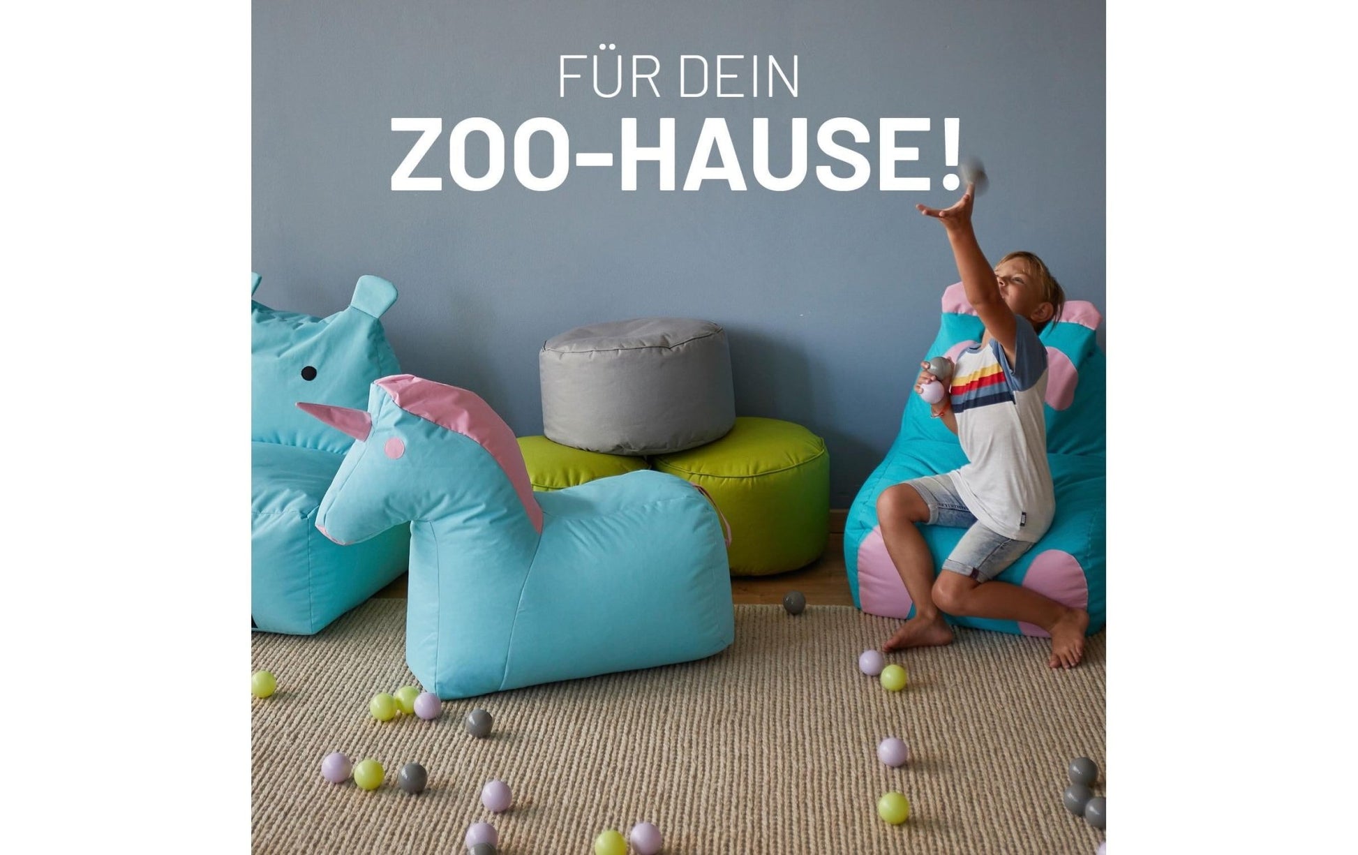 Sitzsack Einhorn 120 L, 75 x 65 cm - MEGART