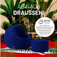 Sitzsack 45 x 25 cm, Navyblau - MEGART