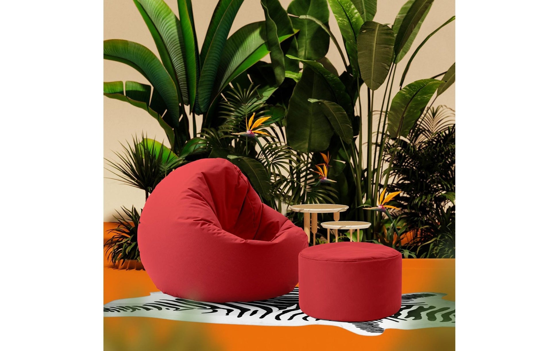 Sitzsack 45 x 25 cm, Rot - MEGART