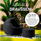 Sitzsack 45 x 25 cm, Schwarz - MEGART