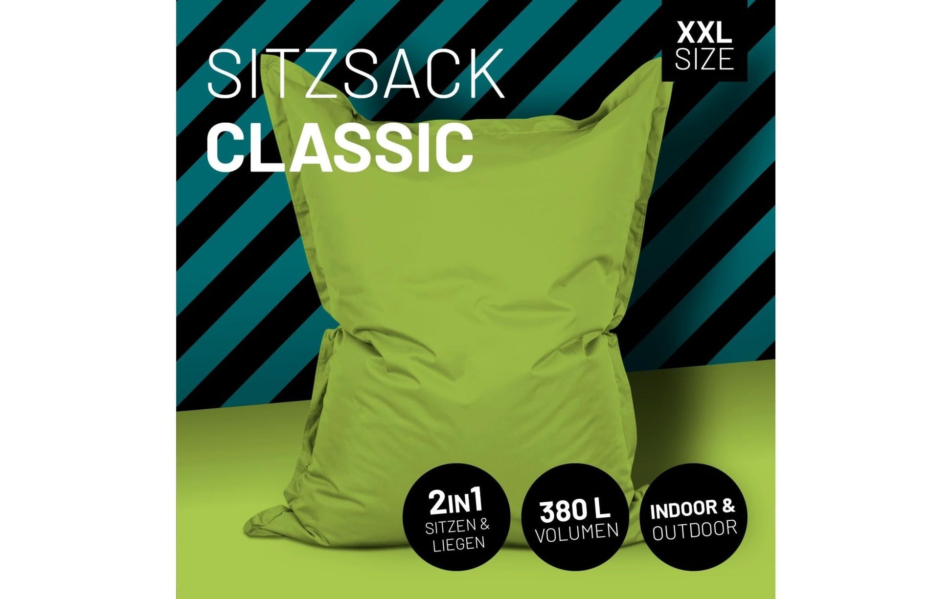 Sitzsack Comfort 380 L, Grün - MEGART
