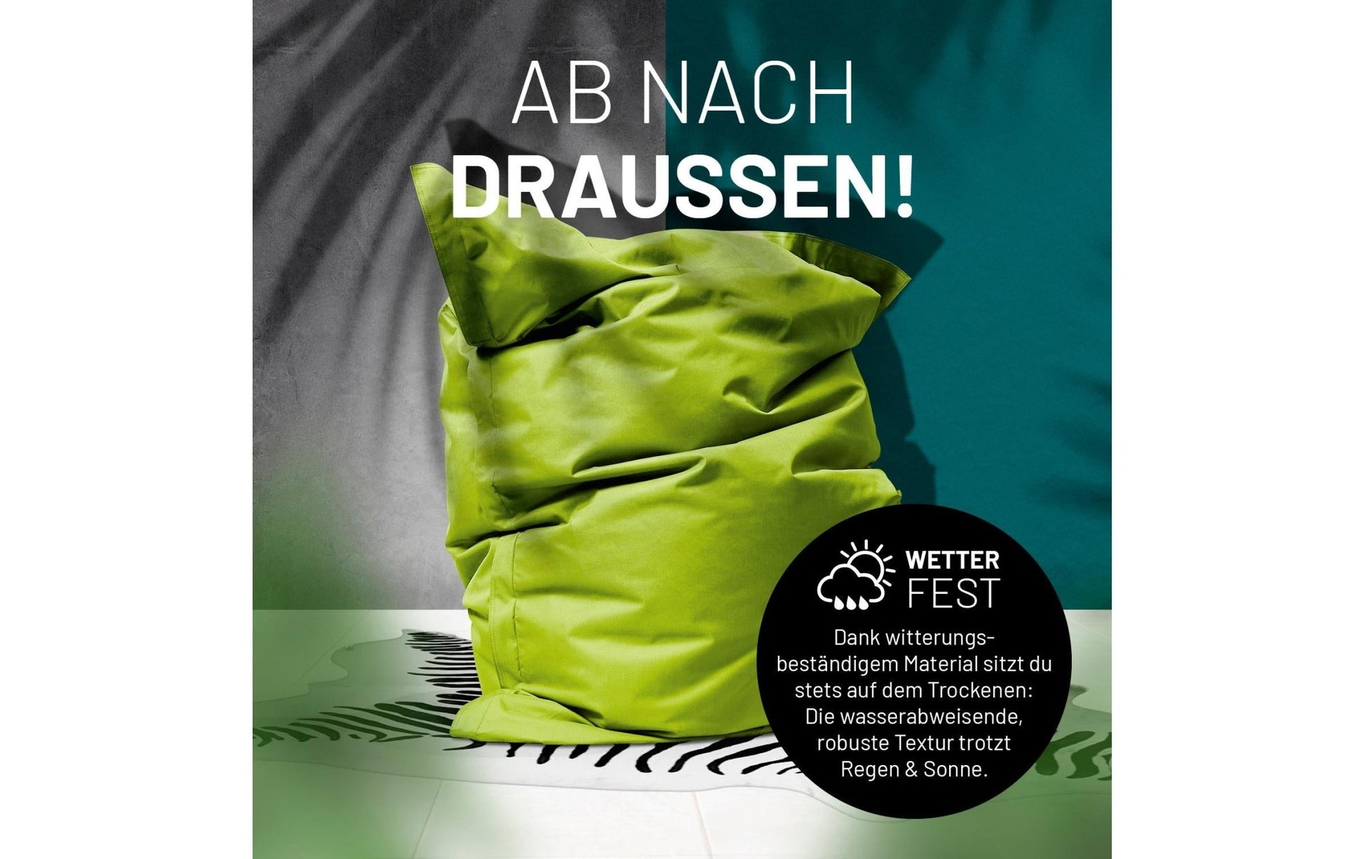 Sitzsack Comfort 380 L, Grün - MEGART