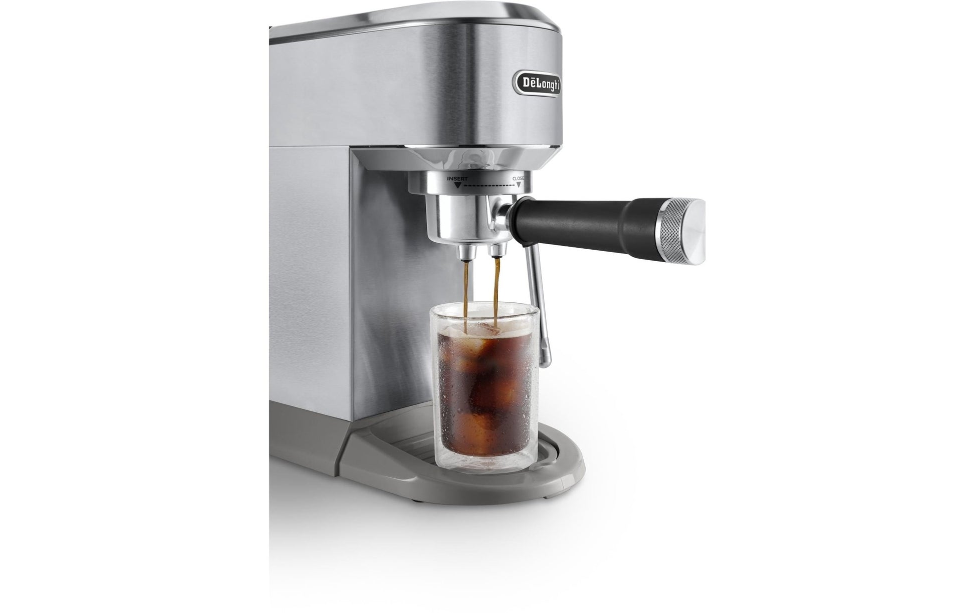 Siebträgermaschine Dedica Duo EC890.M Silber - MEGART