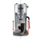 Siebträgermaschine Dedica Duo EC890.M Silber - MEGART