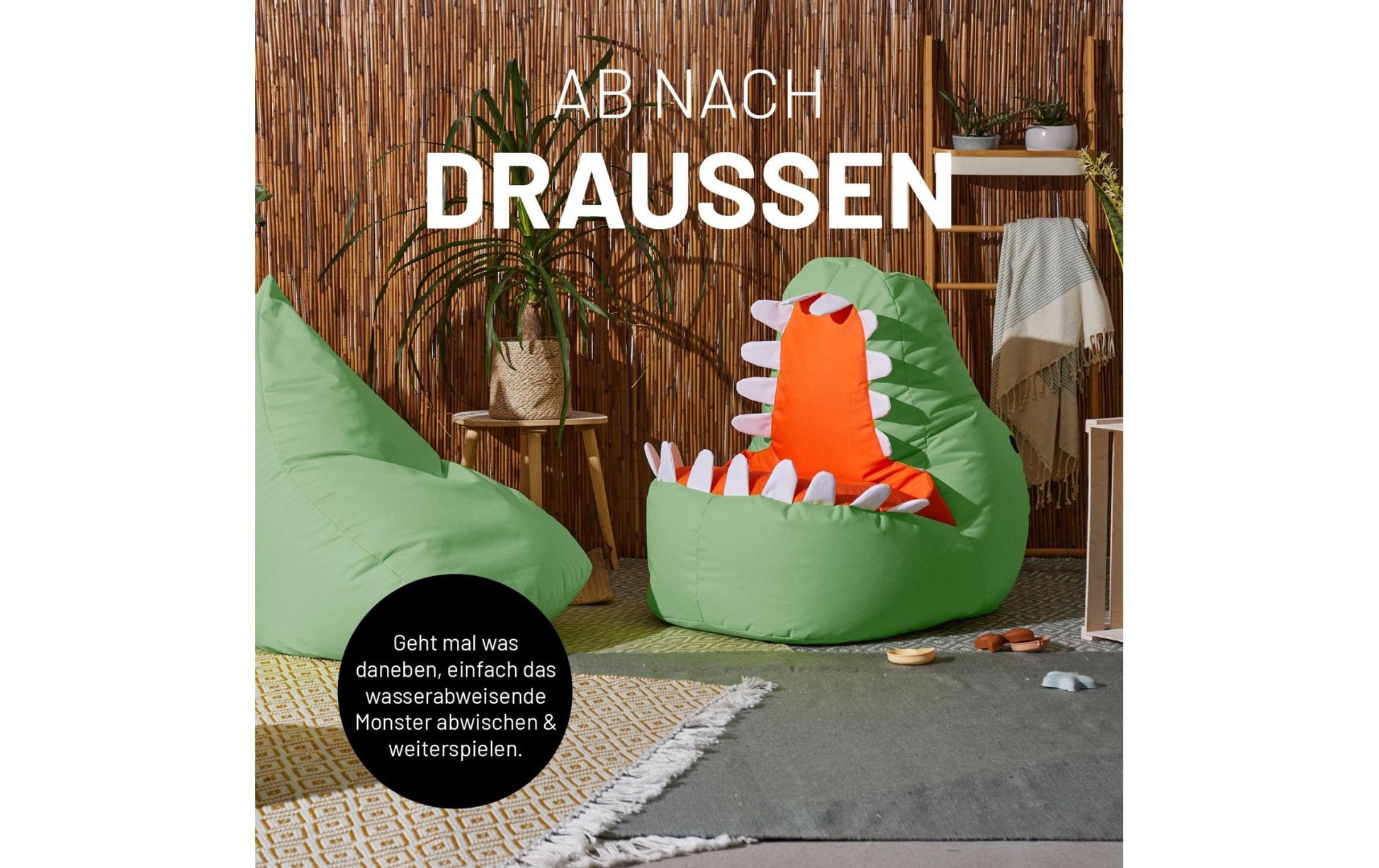 Sitzsack Dino 270 L, Grün - MEGART