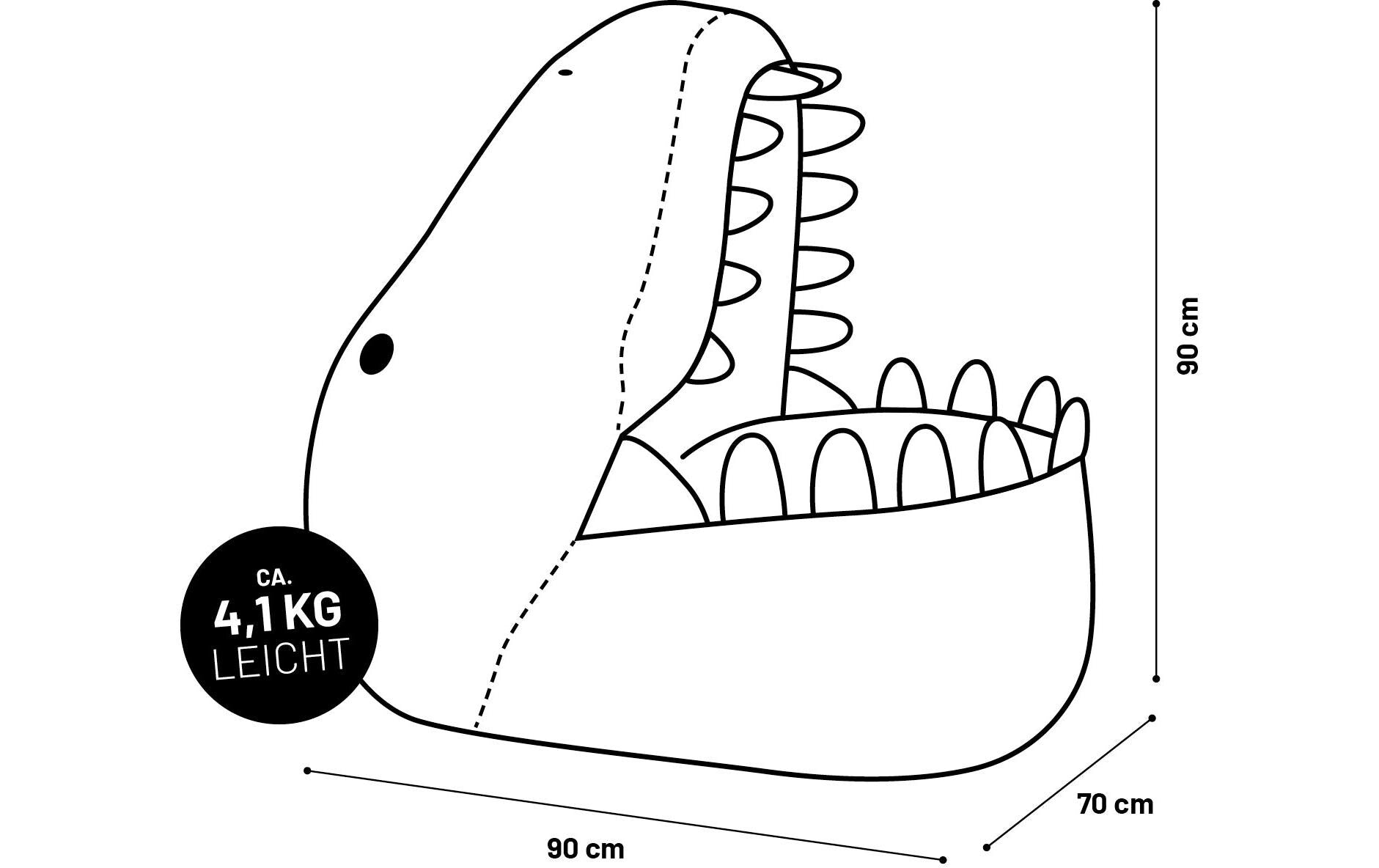 Sitzsack Dino 270 L, Grün - MEGART