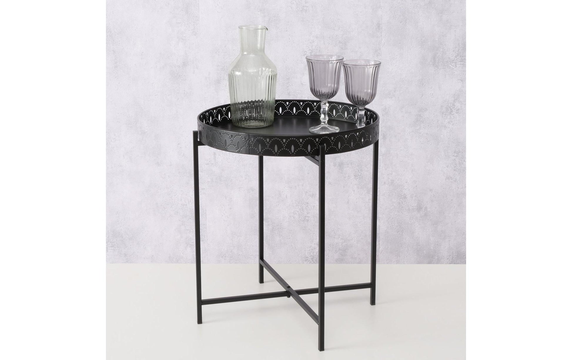 Beistelltisch Elios 40 x 45 cm, Schwarz - MEGART