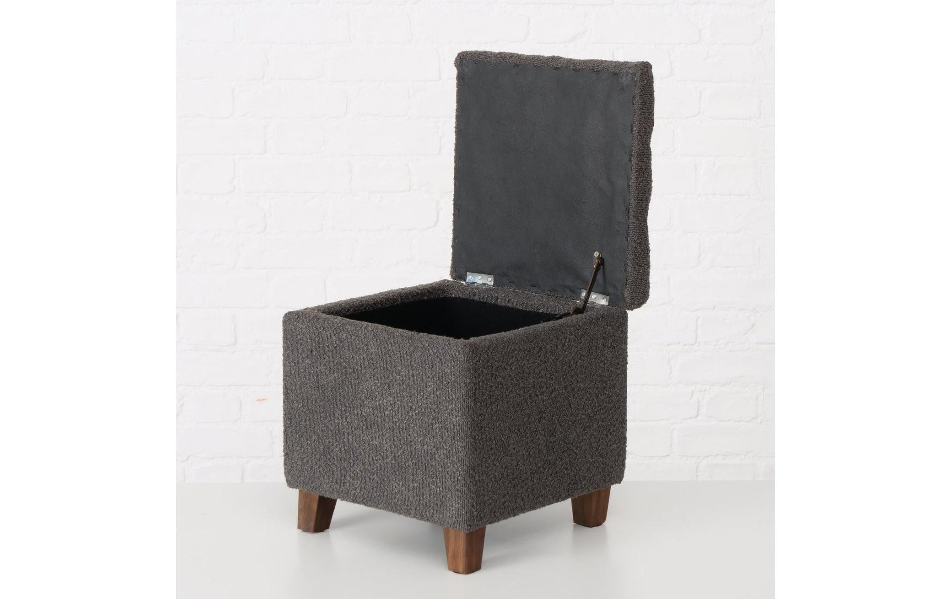 Hocker Palur MDF/Kiefer, Dunkelgrau - MEGART