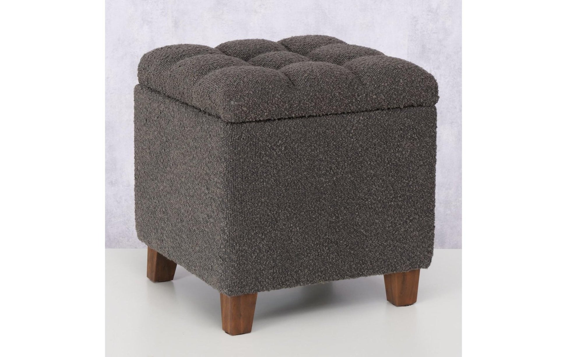 Hocker Palur MDF/Kiefer, Dunkelgrau - MEGART