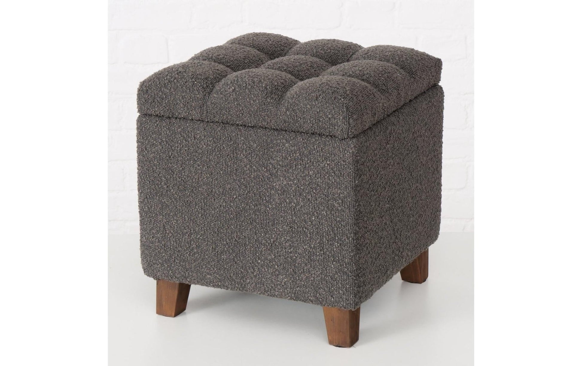 Hocker Palur MDF/Kiefer, Dunkelgrau - MEGART