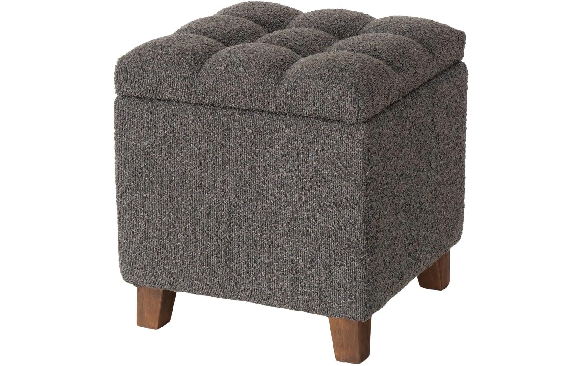 Hocker Palur MDF/Kiefer, Dunkelgrau - MEGART