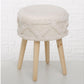 Hocker Dali MDF/Kiefer, Natur/Cremeweiss - MEGART