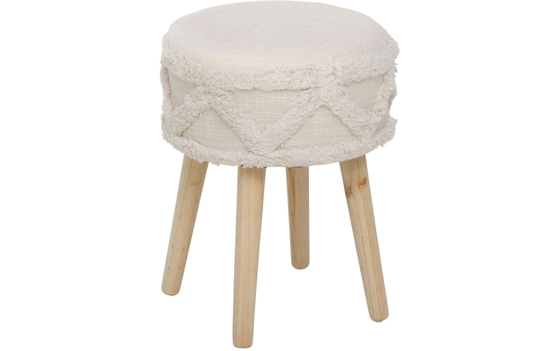 Hocker Dali MDF/Kiefer, Natur/Cremeweiss - MEGART