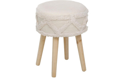 Hocker Dali MDF/Kiefer, Natur/Cremeweiss - MEGART