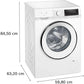 Waschmaschine WG44G1ZACH Links - MEGART