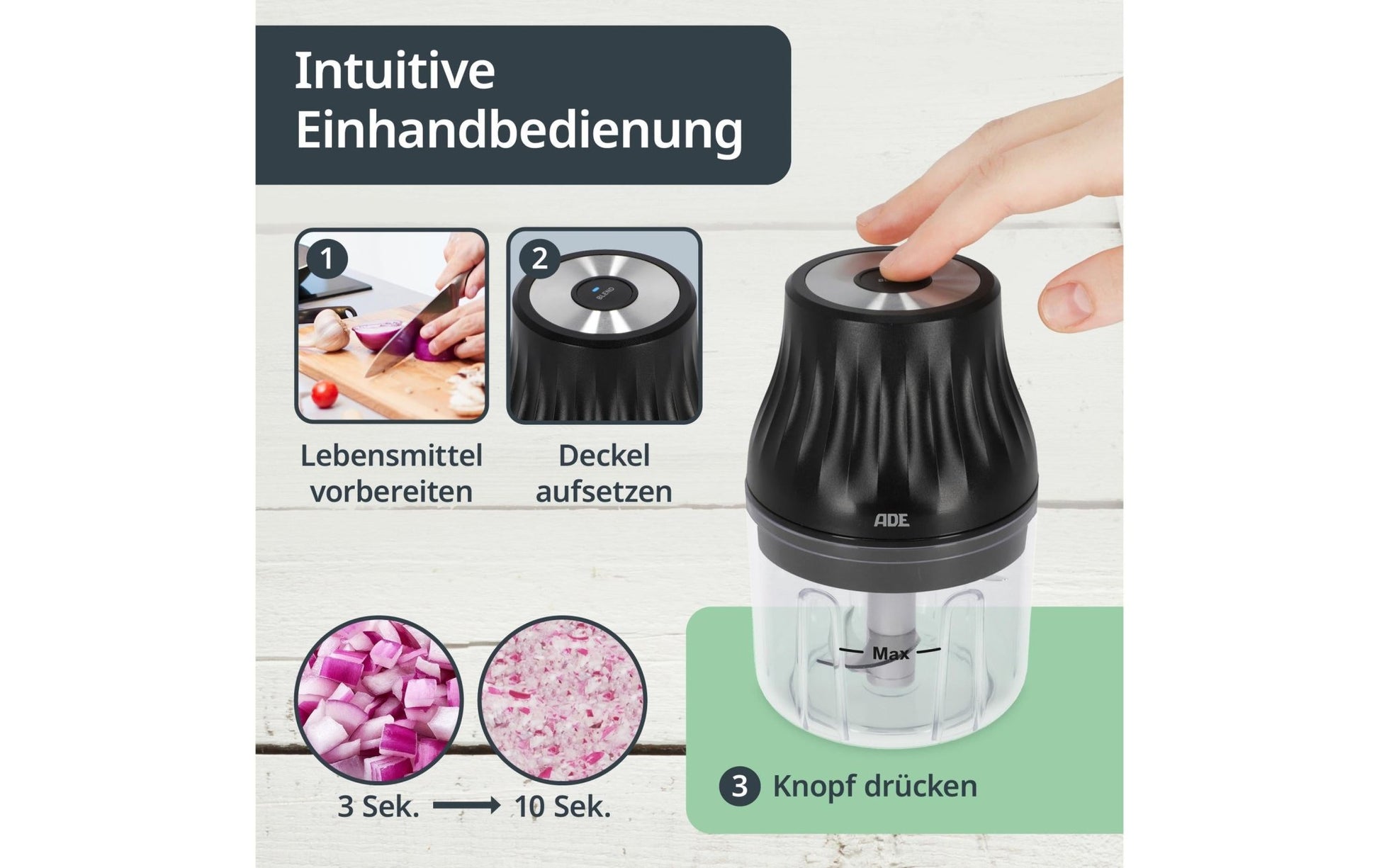 Zerkleinerer Elektrisch KG2426 - 1 1500 mAh 0.15 l - MEGART
