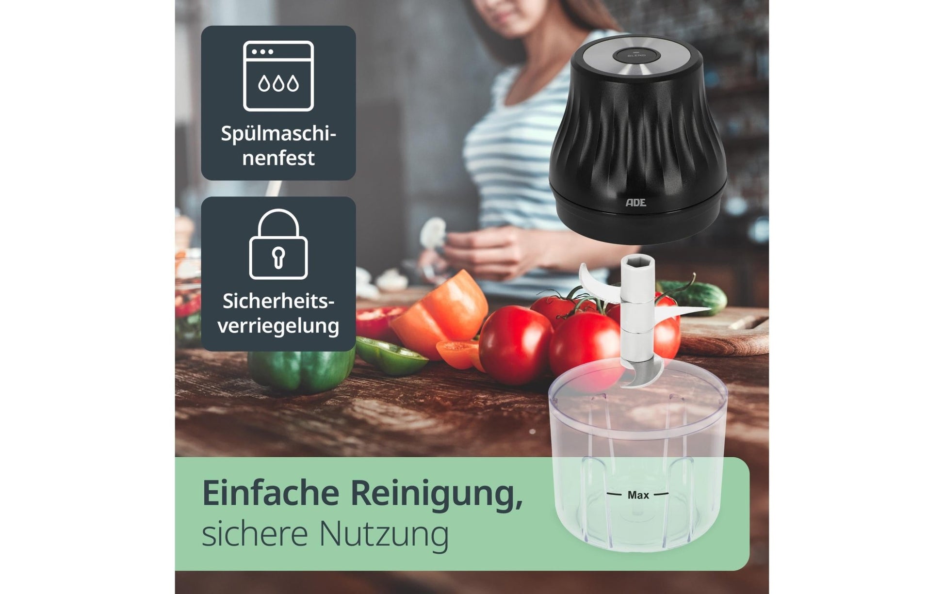 Zerkleinerer Elektrisch KG2426 - 1 1500 mAh 0.15 l - MEGART