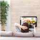 TV - Möbel mit Rollen, 80 x 40 cm, Weiss, Holz - MEGART