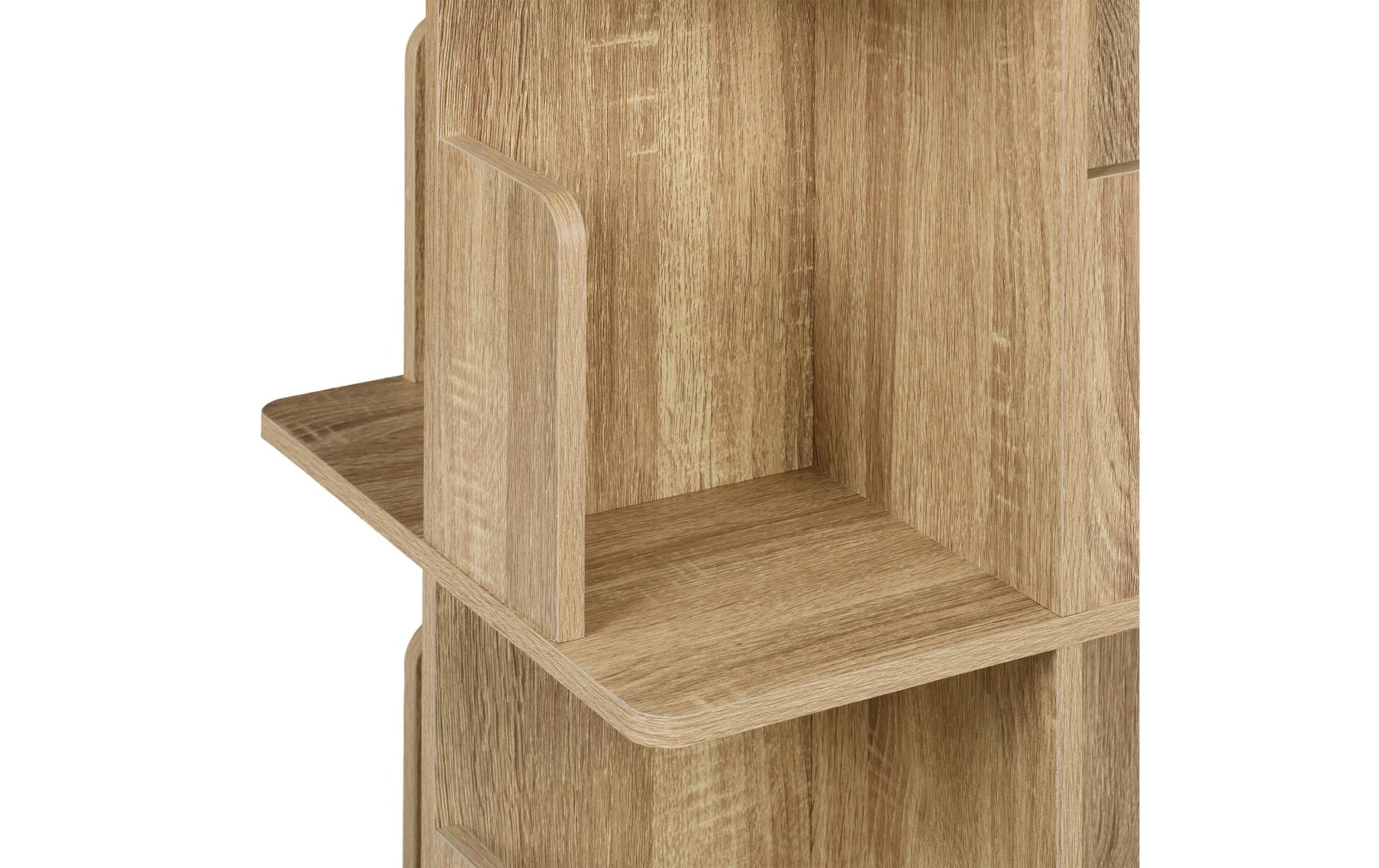 Regal 4 Etagen, Hellbraun, Höhe:125.5 cm - MEGART