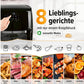 Heissluft-Fritteuse Digital 9in1 Schwarz