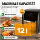 Heissluft-Fritteuse Digital 9in1 Schwarz
