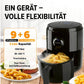 Heissluft - Fritteuse Digital 0.5 kg, Schwarz - MEGART