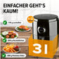 Heissluft - Fritteuse Digital 0.5 kg, Schwarz - MEGART