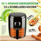 Heissluft - Fritteuse Digital 0.5 kg, Schwarz - MEGART