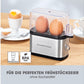 Eierkocher Kompakt 2.0 Silber, 2 Eier - MEGART